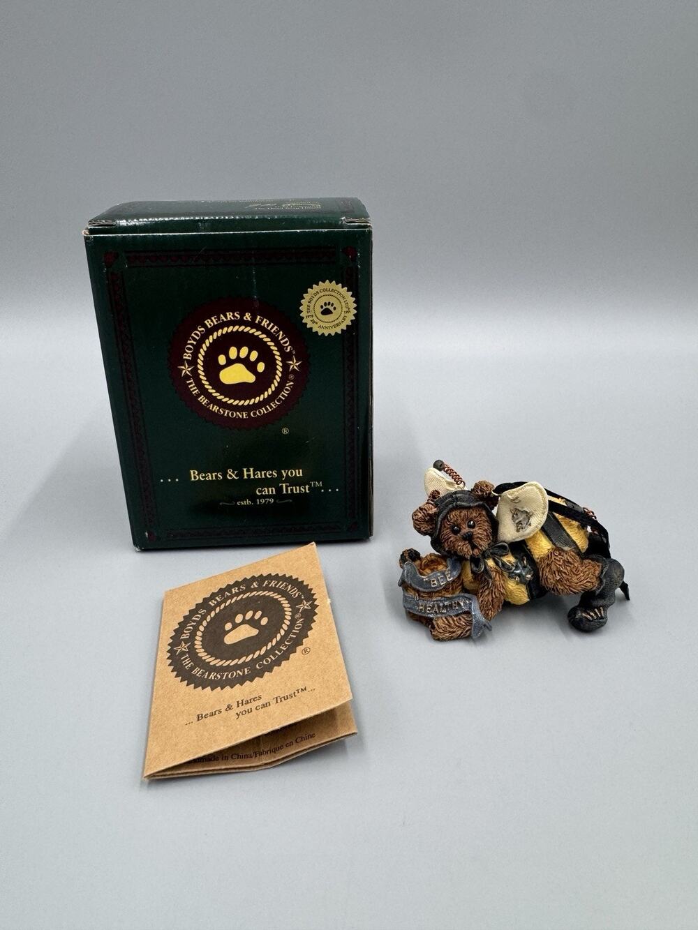 Vintage Doc Buzzby Bee Healthy-Boyds Bears Bearstone Ornament